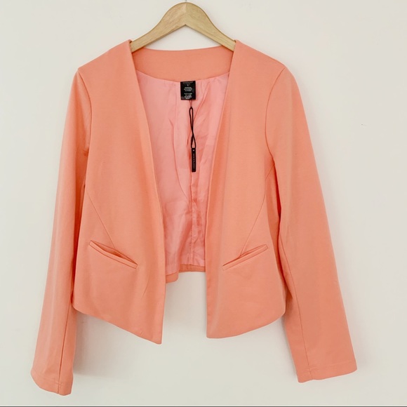 Sociology Jackets & Blazers - Sociology Coral Open Front Blazer Casual